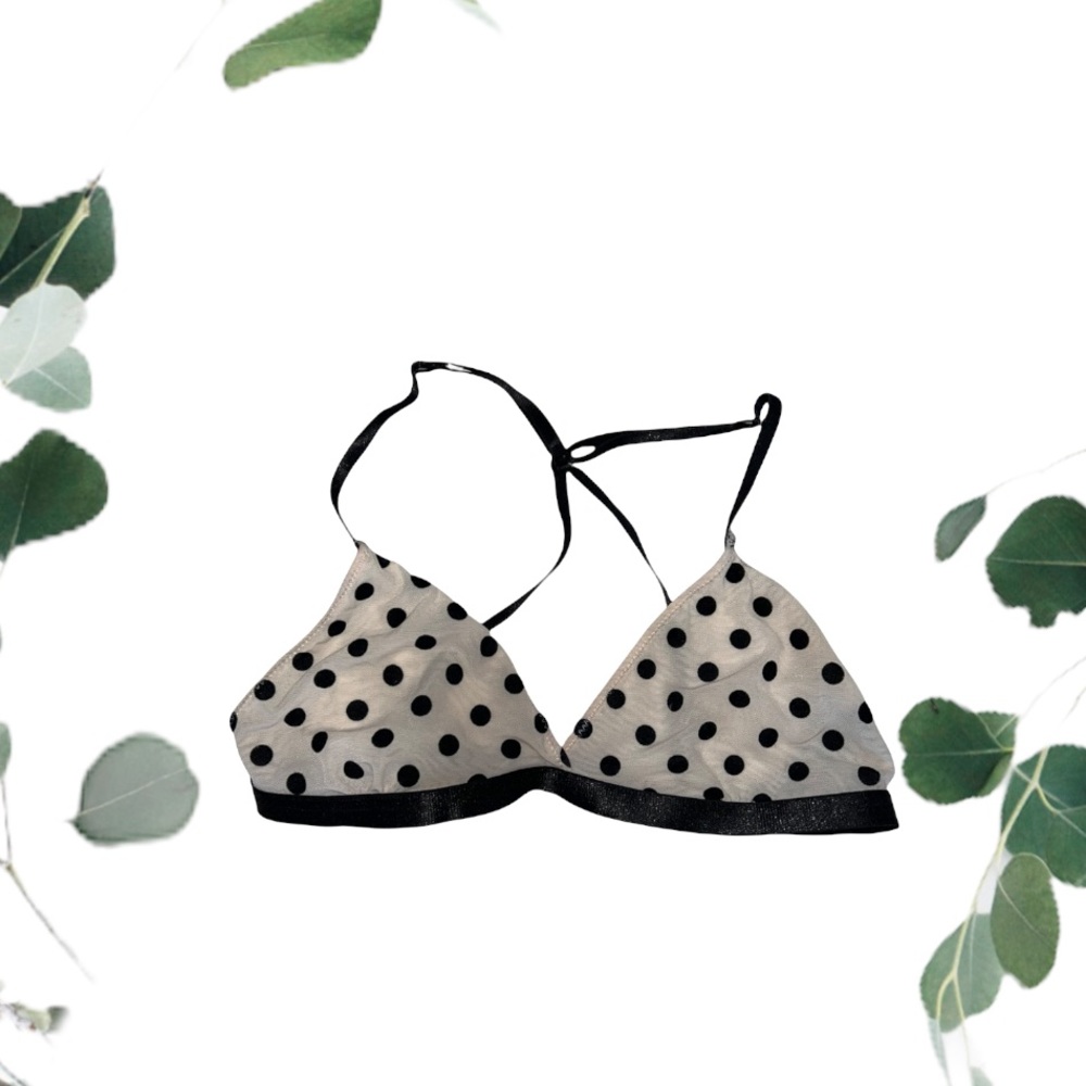 Ivory Polka-Dot Bralette